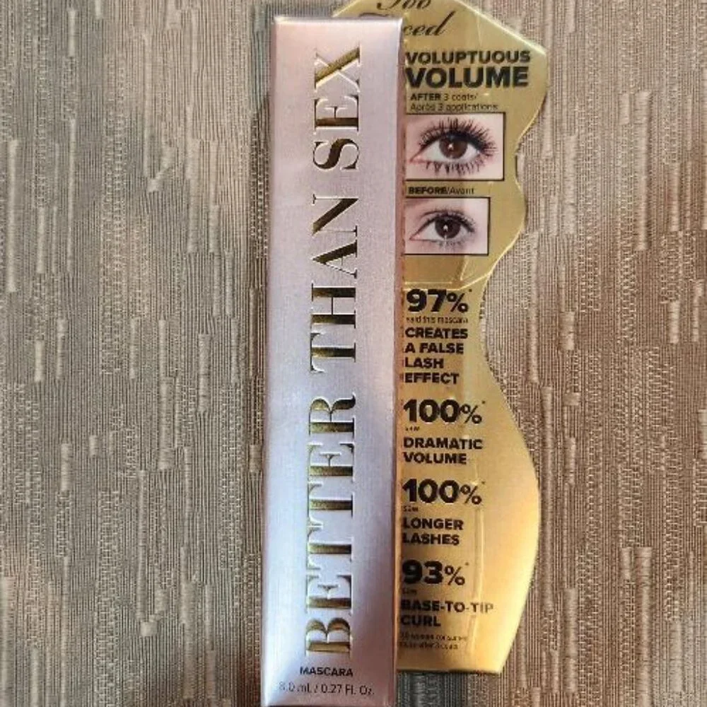Too Faced Better Than Sex Mascara Black Brand New